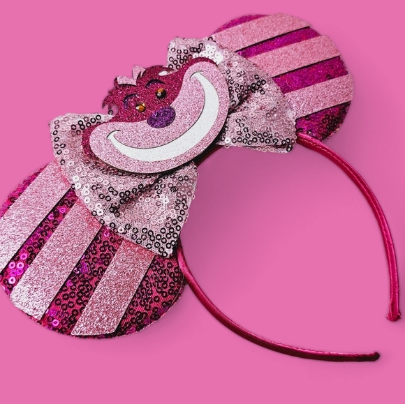 Cheshire Cat Headband Ears Handmade - Picture 3 of 3